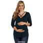 Plus Size 24/7 Comfort Apparel Solid Criss-Cross Maternity Tunic - image 4
