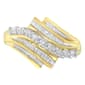 Loveblooms&#40;tm&#41; Round & Baguette Diamond Cut Ring - image 1