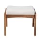 Baxton Studio Roxy Off-White Boucle Upholstered Ottoman Footstool - image 3