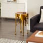 9th & Pike® Gold Aluminum Contemporary Accent Table - image 5