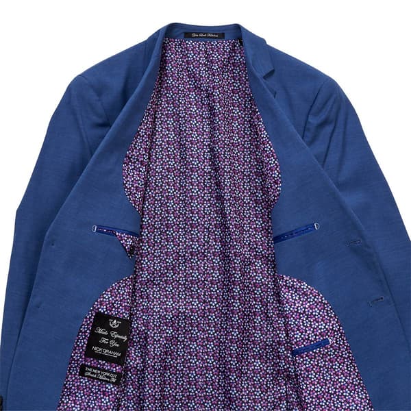 Mens Nick Graham Solid Dress Jacket - Light Blue