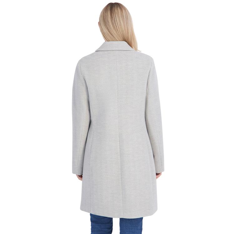 Womens Calvin Klein Single Breasted Walker Coat