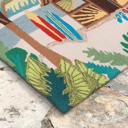Liora Manne Frontporch Tiki Hut Rectangle Accent Rug