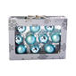 10ct. 1.7in. Solid Glass Ball Ornament - Pale Blue - image 1