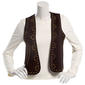 Juniors Love Tree Stretch Suede Stud Open Vest - image 2