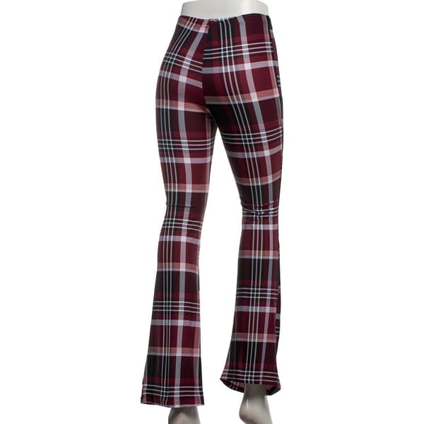 Juniors Jolie & Joy Kora Plaid Yummy Flare Leggings