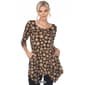 Womens White Mark Geometric Circle Tunic Top - image 7