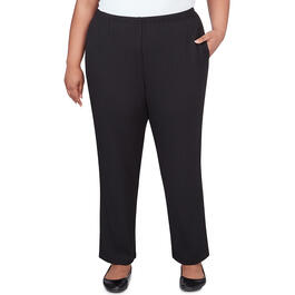 Plus Size Alfred Dunner Opposites Attract Variegated Rib Pants