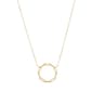 Gold Classics(tm) Circle Paperclip on a Cable Chain Necklace - image 1