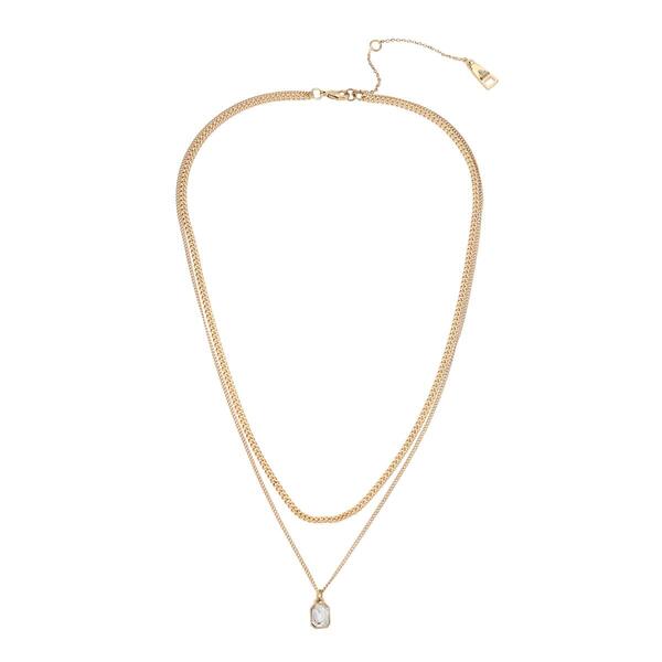 Steve Madden Stone Layered Necklace - image 