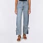 Juniors Gogo Jeans Color Block Side Panel Wide Leg Pants w/ Tie - image 1