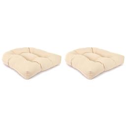 Jordan Manufacturing Antique Beige 2pc. Wicker Chair Cushions
