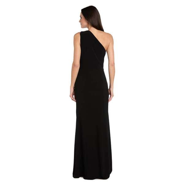 Womens R&M Richards Off the Shoulder Side Ruch Gown