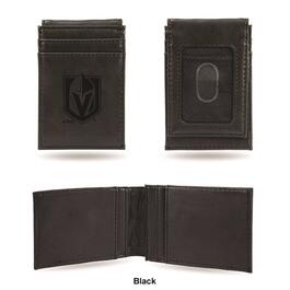 Mens NHL Vegas Golden Knights Faux Leather Front Pocket Wallet