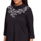 Womens Alfred Dunner Lake Champlain Leaf Embroidery Sweater - image 5