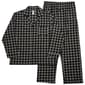 Mens Preswick & Moore Plaid Woven Pajama Set - Black/Grey/White - image 1
