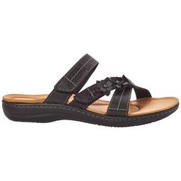 Womens Clarks® Laurieann Rose Black Sandals