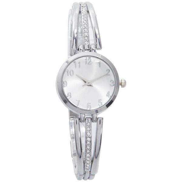 Womens Silver-Tone Case & Sunray Dial Watch - 14996S-07-B28