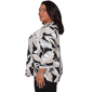 Plus Size Alfred Dunner Detail Driven 3/4 Sleeve Palm Leaf Blouse - image 4