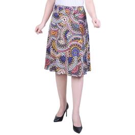 Womens NY Collection Knee Length Floral Printed Skirt