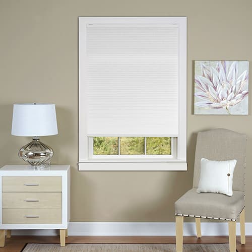 Honeycomb Cordless Cellular Shade - White