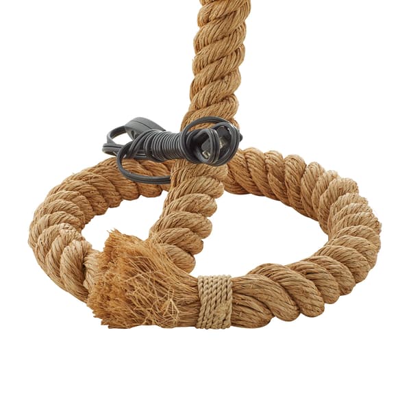 9th & Pike&#174; Brown Rope Rustic Desk Lamp