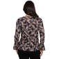 Womens Emaline Country Code Long Flounce Sleeve Paisley Blouse - image 2