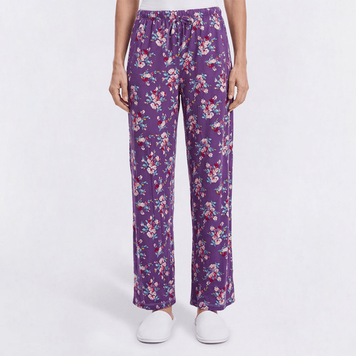 Womens MUK LUKS(R) Autumn Floral Cloud Knit Pajama Pants - image 