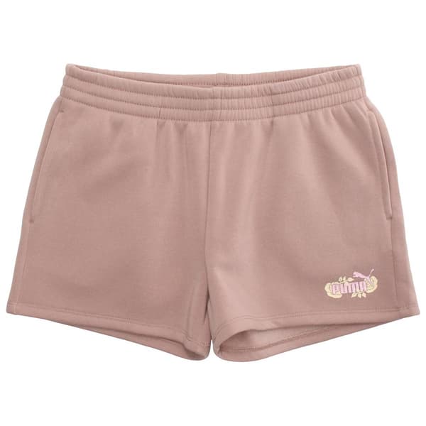 Girls (7-16) Puma(R) Lace Pack Knit Sweat Shorts