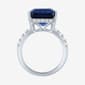 Gemstone Classics™ Lab Grown Sapphire Emerald Cut Cocktail Ring - image 2