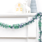 Northlight 12ft. Blue & Green Shiny Tinsel Christmas Garland - image 1