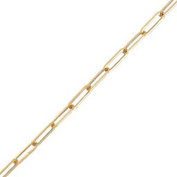 Gold Classics™ Yellow Gold Paperclip Chain Open Heart Necklace