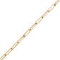 Gold Classics&#8482; Yellow Gold Paperclip Chain Open Heart Necklace - image 3