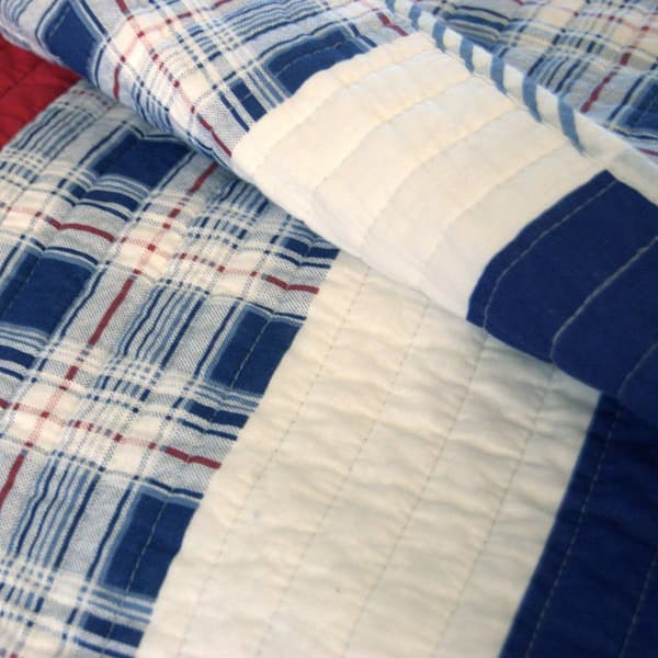 Greenland Home Fashions&#8482; Nautical Stripe Reversible Quilted Throw