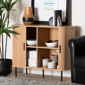 Baxton Studio Lucia Fluted Wood Storage Cabinet - image 9