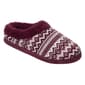 Womens Cuddl Duds(R) Fair Isle Faux Fur Collar Knit Clog Slippers - image 1