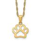 Gold Classics&#40;tm&#41; Yellow Gold Dog Paw Pendant Necklace - image 1