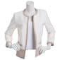 Plus Size Kasper Long Sleeve Open Color Block Jacket - image 2