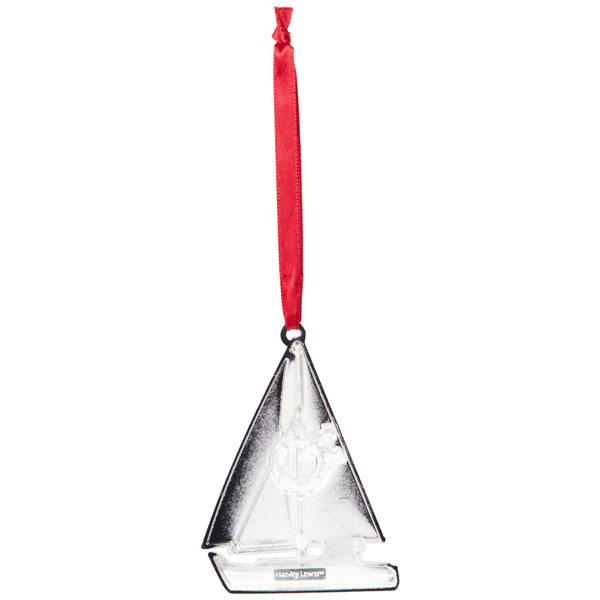 Northlight Sailboat with Holly Life Preserver Christmas Ornament