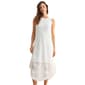 Womens CITY BLUES Solid Ribbon Lace Midi Dress - image 1