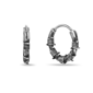 Mens Lynx Ion Plated Stainless Steel Hoop Earrings - image 3