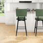 HH2 Home Beau Adjustable Height Swivel Stool with Tufted Back - image 7