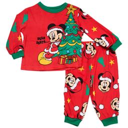 Baby Boy (12-24M) Disney Mickey Santa 2pc. Christmas Pajama Set