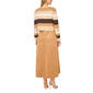 Womens MSK Long Sleeve Stripe Sweater Two Piece Midi Dress - image 2
