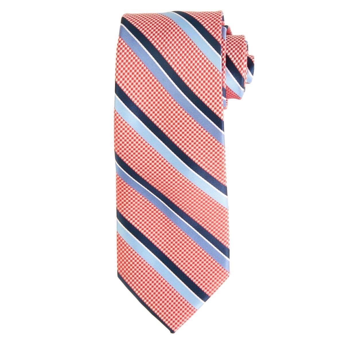 Mens Perry Ellis Gillian Stripe Tie - Red