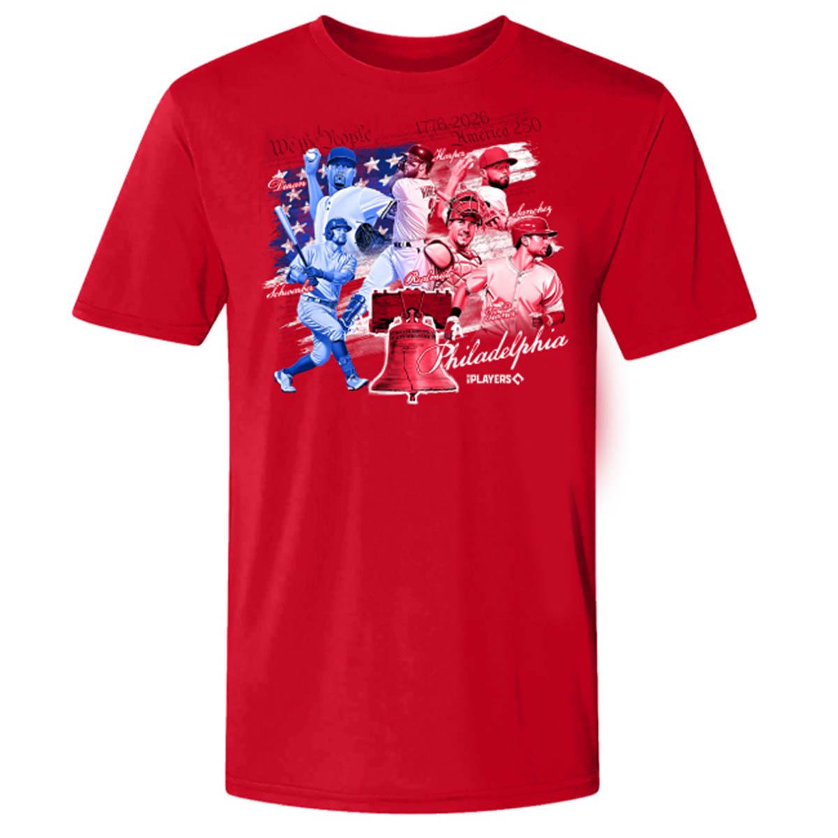 Mens Philadelphia Baseball We The People Players Tee