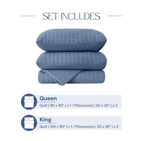 Awesome Home Soft Easy Care Jersey Quilt Set