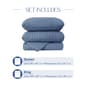 Awesome Home Soft Easy Care Jersey Quilt Set - image 9