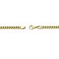 Mens Lynx Stainless Steel Thin Foxtail Chain Necklace - image 4