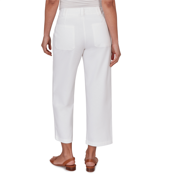 Plus Size Hearts of Palm Fun in the Sun Solid Cotton Twill Capris - image 